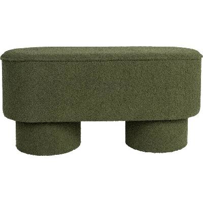 White Label Living MARCOS WLL 93x35 cm bouclé zelené