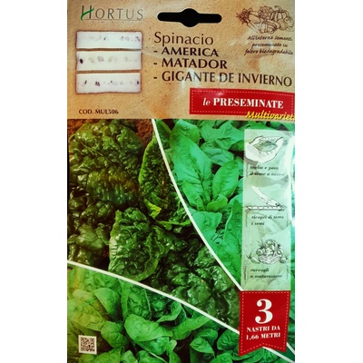 Hortus Семена на Лента Спанак Микс (три вида) Spinacio Multivarieta