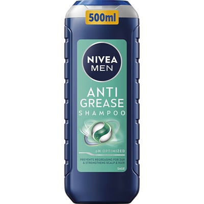 Nivea šampón na mastné vlasy Men 500 ml