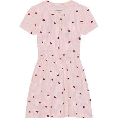 Minymo Детска рокля Minymo Kid's Dress S/S AOP 124382 Dress - Peach Blush - размер 98 (EU) (701-4375-0112)