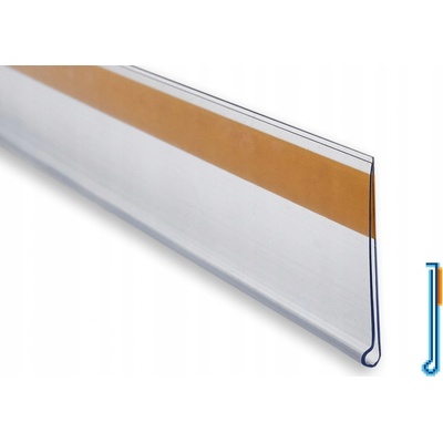 Cenovková lišta 30x988 mm transparentní WellPOS