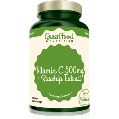 GreenFood Nutrition Vitamin C 500 mg + Rosehip Extract 92 g