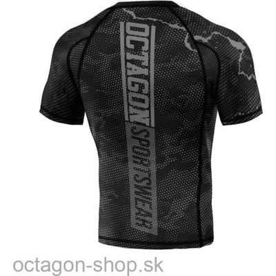 Rashguard Octagon Marble Camo čierne /šedá