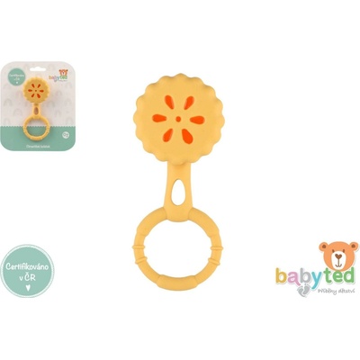 babyted Chrastíček koláček chrastítko silikon 13x5cm