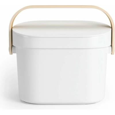 Umbra Biela nádoba na kompostovateľný odpad 4 l Bellwood