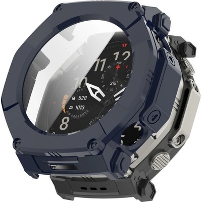 VSETKONAMOBIL 139348 PC FULL COVER Plastový kryt so sklom pre Amazfit T-Rex Ultra 2 modrý