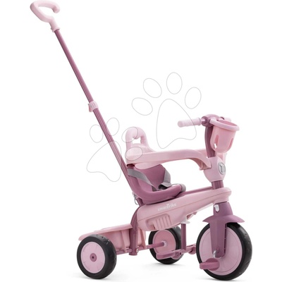 Smart Trike s vodiacou tyčou Breeze S Peach TouchSteering s voľnobehom s košíkom na fľašku