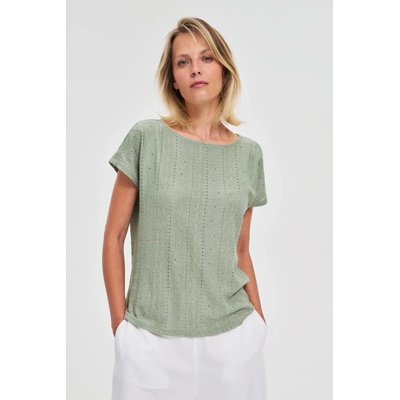 Moodo Дамска тениска Moodo - маслинена Moodo | Zelen | ЖЕНИ | XS
