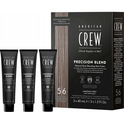 Přípravek na odstranění šedin American Crew Precision Blend Medium Ash 5-6 3x 40 ml