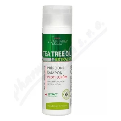 Vivaco VivaPharm Tea Tree Oil & Extracts Šampón proti lupinám 200 ml