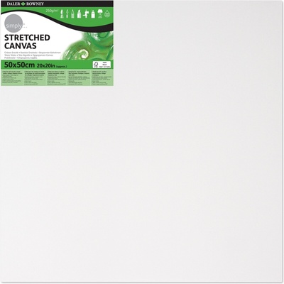 Daler Rowney Платно Simply Stretched Canvas Medium Grain Simply White 50 x 50 cm 1 бр (514085050)