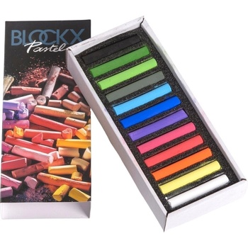 Blockx Case Assorted Pastels Комплект сухи пастели Dark 12 бр (12912ABXC)