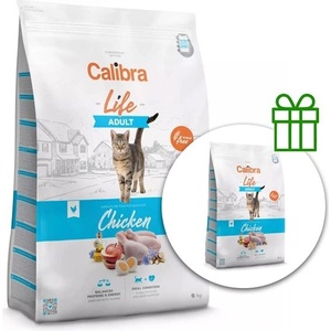 Calibra Cat Life Adult Chicken 6 kg + 1, 5 kg ZADARMO