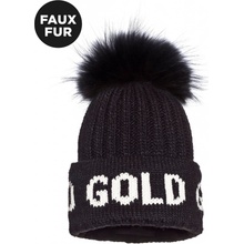 Goldbergh Hodd Beanie Faux Pom Black