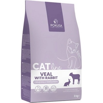 POKUSA CatLine - храна за подрастващи котета с телешко и заешко, 3 кг - Полша