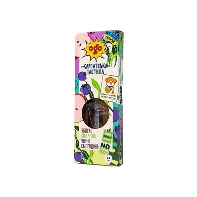OGO Ovocná rolka jablko & čierne ríbezle so spirulinou 25 g