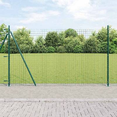 OMAXI Evropský plot s betonovou základnou 10 x 1,4 m Zelená Síťovina 241603