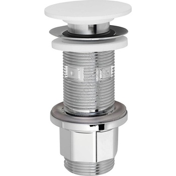 Silfra - Слив за мивка Ø 6, 7 см бял/лъскав хром (SH0637)