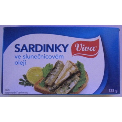 Viva Sardinky ve slunečnicovém oleji 125 g