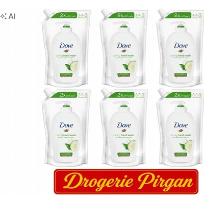 Dove Go Fresh Fresh Touch tekuté mýdlo náhradní náplň 500 ml