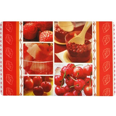 Toro Plastové prostírání ovoce čevená 43x28cm