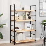 vidaXL Плаващи рафтове, 4 бр. , 80x40x4 см, необработена масивна акация (3279478)