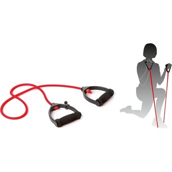 Tremblay Еластично въже за тренировки (tpr) с дунапренени дръжки, червено tremblay