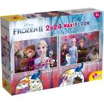 Lisciani Двулицев пъзел Lisciani - Frozen, 2 х 24 части (LI86580)