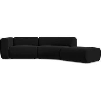 makamii Черен кадифен шезлонг (десен ъгъл) Ekahi - Makamii (EKAHI_4SOR_3_P1_C30)