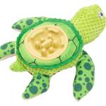 Uniq Pets Plush Dog Toy & Bowl Slowy Green Turtle интерактивна плюшена играчка и купичка за куче