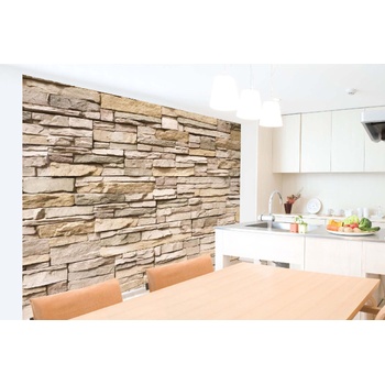 DIMEX ART Самозалепваща се флизелинова фототапета облицовка от изкуствен камък 375 x 250 см