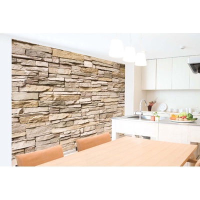 DIMEX ART Самозалепваща се флизелинова фототапета облицовка от изкуствен камък 375 x 250 см