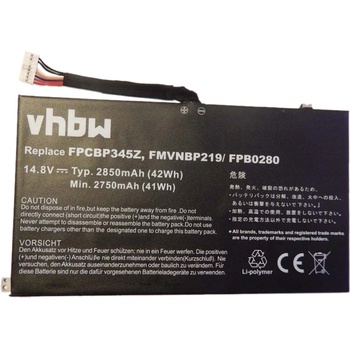 Image 1 of VHBW Батерия за Fujitsu Siemens Lifebook UH572, 2850 mAh (800110434)