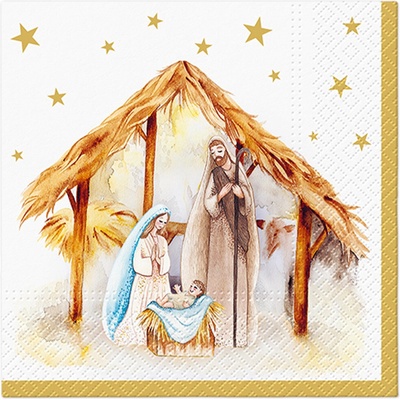PAW Obrúsky L Holy Family Blessing 33x33cm