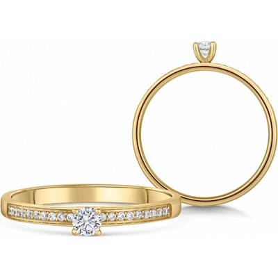 Sofia Diamonds zlatý zásnubní prsten s diamanty BDRB00213YG