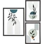 House Nordic Черна рамка 3 бр. висяща 30x40 cm Aspen - House Nordic (4981013)