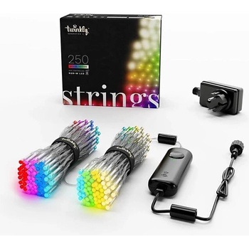 Twinkly Twinkly TWS250SPP-TEU LED RGBW Vonkajšia vianočná reťaz 250xLED 23,5m IP44 Wi-Fi TW0043