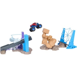 Spin Master Игрален комплект Monster Jam - Spiderman, Битката със Сандман в града, 1: 64 (6076523)