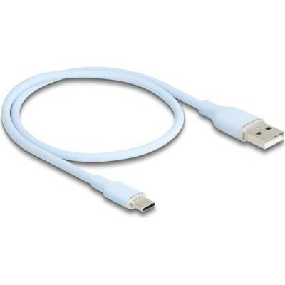 Delock 81221 USB 2.0 USB A vidlice USB C vidlice zlacený 0,5m modrý