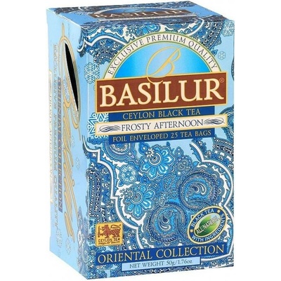 Basilur Aromatizovaný černý čaj Orient Frosty Afternoon porcovaný s přebalem 25 sáčků