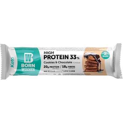Born Winner Keto 33% High Protein Bar [60 грама] Бисквити с шоколад