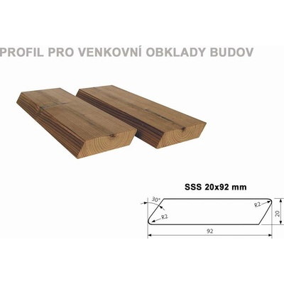 Thermo borovice SSS 20/92 mm Objednat délku: 3000mm