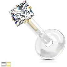 Piercingate labreta čtvereček PLA00267
