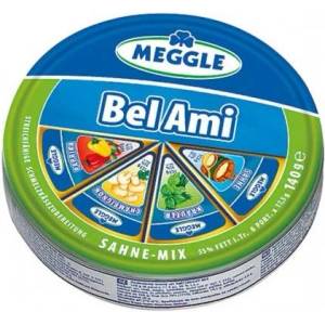 Meggle Топено сирене секторно Bel Ami Meggle микс 140гр