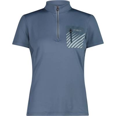 CMP Дамска фланелка с къс ръкав за колоездене CMP Women's Breast Pocket T-Shirt Free Bike Cycling jersey - Space - размер 36 (EU) (156-2464-1212)