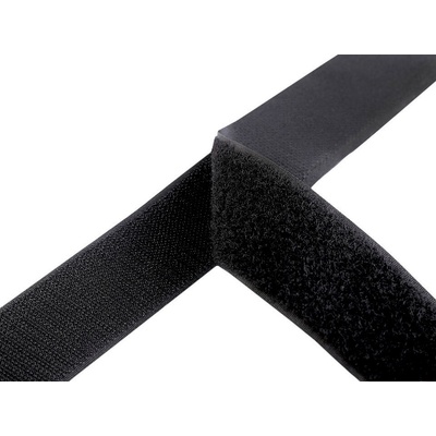 Suchý zip háček + plyš šíře 38 mm Varianta: 2 černá, Balení: 1 m
