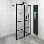 SAPHO Cure Black - Душ кабина 120x200 см, матово черно/прозрачно стъкло CB120 (CB120)