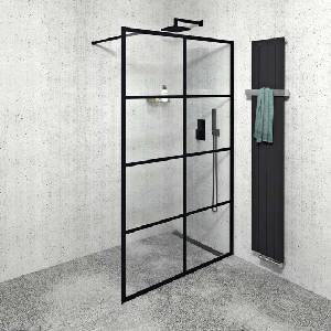 SAPHO Cure Black - Душ кабина 120x200 см, матово черно/прозрачно стъкло CB120 (CB120)