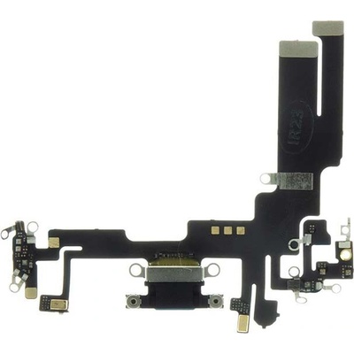 Flex kábel nabíjania iPhone 14 - nabíjací konektor, mikrofón Farba: čierna-šedá