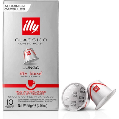 Illy Classico Lungo pro Nespresso kávové kapsle 10 ks
